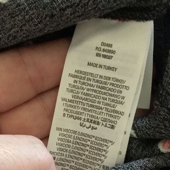 NWT BODEN Long Sleeve Flippy Mini Dress Black Floral Print - Picture 7 of 8